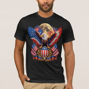 Camiseta Gráfica da Bandeira dos EUA