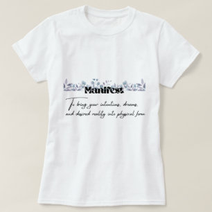 Camiseta Gráfica da Definição de Manifestar
