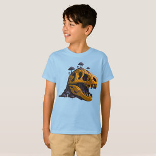 Camiseta Gráfica da Ilha do Crânio de Dinossauro