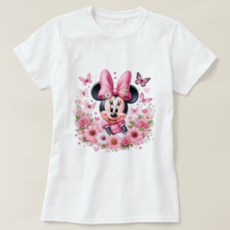 Camiseta Gráfica da Minnie Mouse Fofa