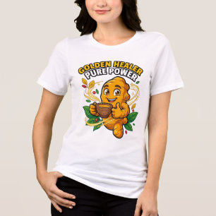 Camiseta Gráfica da Raiz de Açafrão Golden Healer