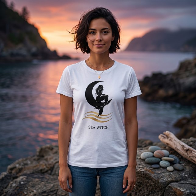 Camiseta Gráfica da Sereia da Bruxa do Mar Lua (Criador carregado)
