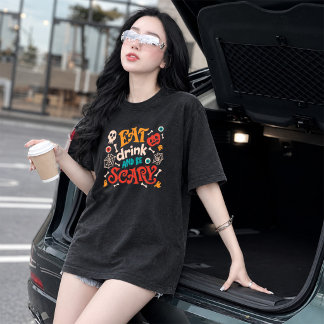 Camiseta Gráfica da Temporada Assustadora Groovy d