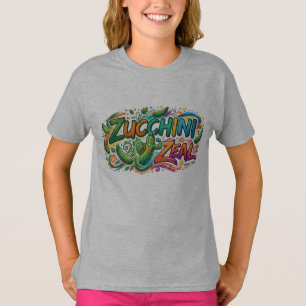 Camiseta Gráfica de Abobrinha com Estilo – Zucchin