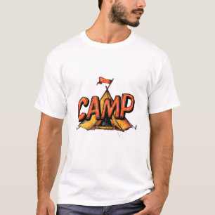 Camiseta Gráfica de Acampamento de Verão Retro!