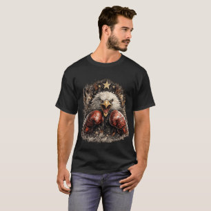 Camiseta Gráfica de Águia de Boxe para Lutadores