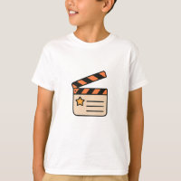 Camiseta Gráfica de Amante de Cinema Clapperboard