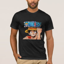 Camiseta Gráfica de Anime One Piece Luffy
