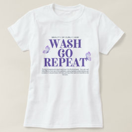 Camiseta Gráfica de Apreciação de Lavar e Ir de Ca