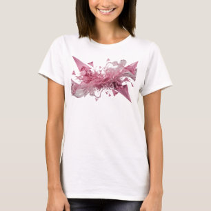 Camiseta Gráfica de ARTE ABSTRATA Prata Nova
