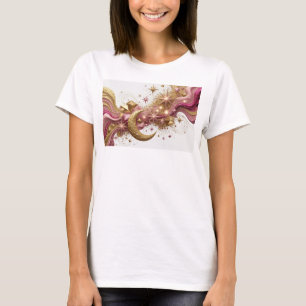 Camiseta Gráfica de ARTE ABSTRATA Vermelha Legal
