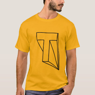 Camiseta Gráfica de Arte de Linha Geométrica Minim
