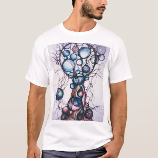Camiseta Gráfica de Arte Neurográfico Abstrato de