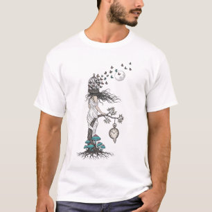 Camiseta Gráfica de Arte Surrealista Sonho Abstr