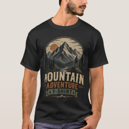 Camiseta Gráfica de Aventura na Montanha Vintage