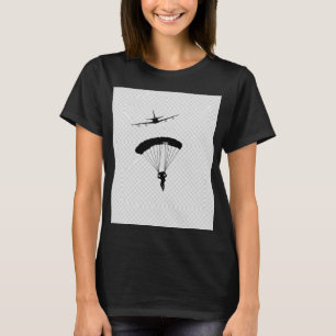 Camiseta Gráfica de Avião de Paraquedismo - Pa Min