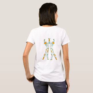 Camiseta Gráfica de Bailarinas Gêmeas Dançando
