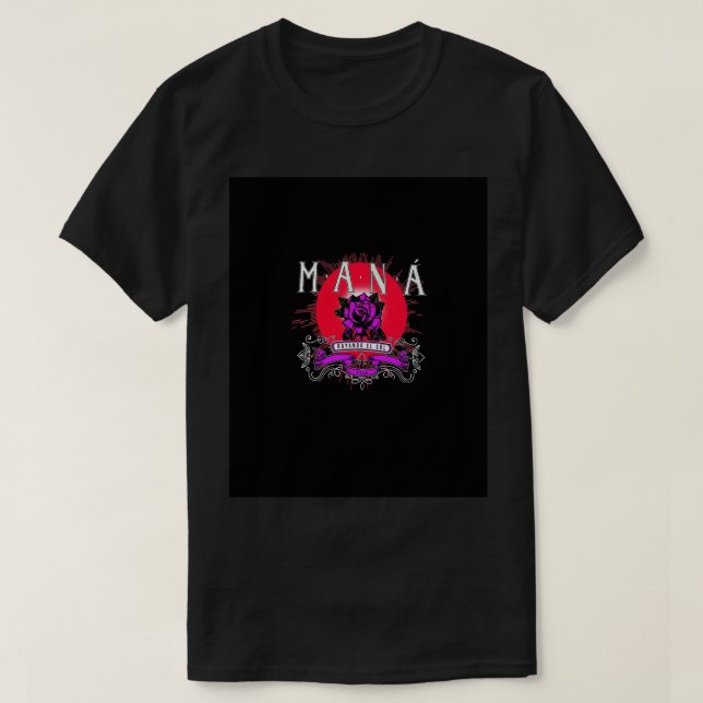 Camiseta Gráfica de banda Maná (Frente do Design)