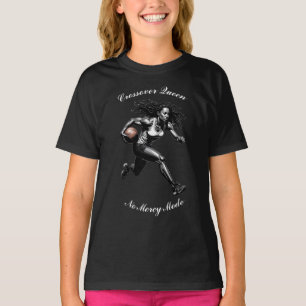 Camiseta Gráfica de Basquete Feminino Destemido