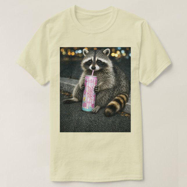 Camiseta Gráfica de Bebida de Algodão Doce de Guax (Frente do Design)