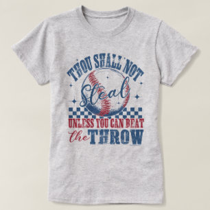 Camiseta Gráfica de Beisebol Divertida - Não Deves