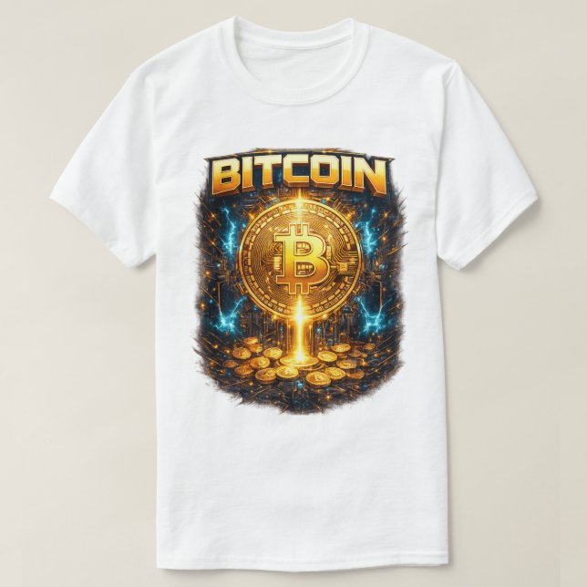 Camiseta Gráfica de Bitcoin (Frente do Design)