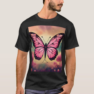 Camiseta Gráfica de Borboleta Bonita – Natureza Es