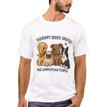 Camiseta Gráfica de Cachorros Apoiando Pessoas Mas