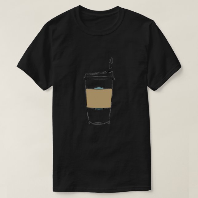 Camiseta Gráfica De Café (Frente do Design)