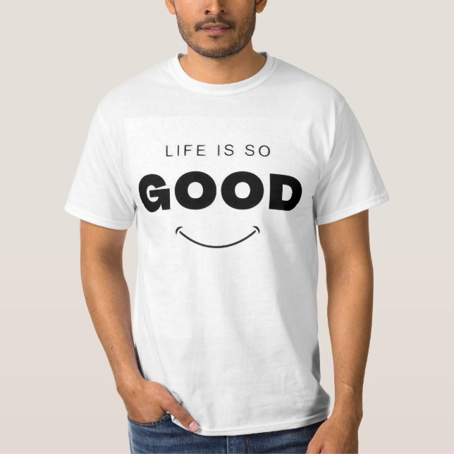 Camiseta Gráfica de Cara Sorridente - A Vida do Ho (Frente)