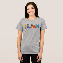 Camiseta Gráfica de Caracol Fofo e Lento