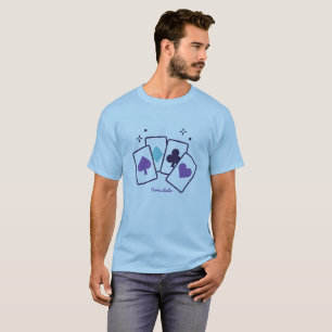 Camiseta Gráfica de Cartas de Baralho Modernas