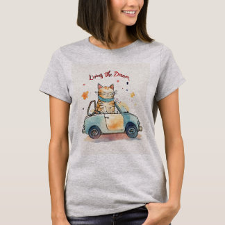 Camiseta Gráfica de Cartoons para Gatos