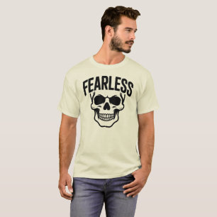 Camiseta Gráfica de Caveira Destemida – Atitude Ou