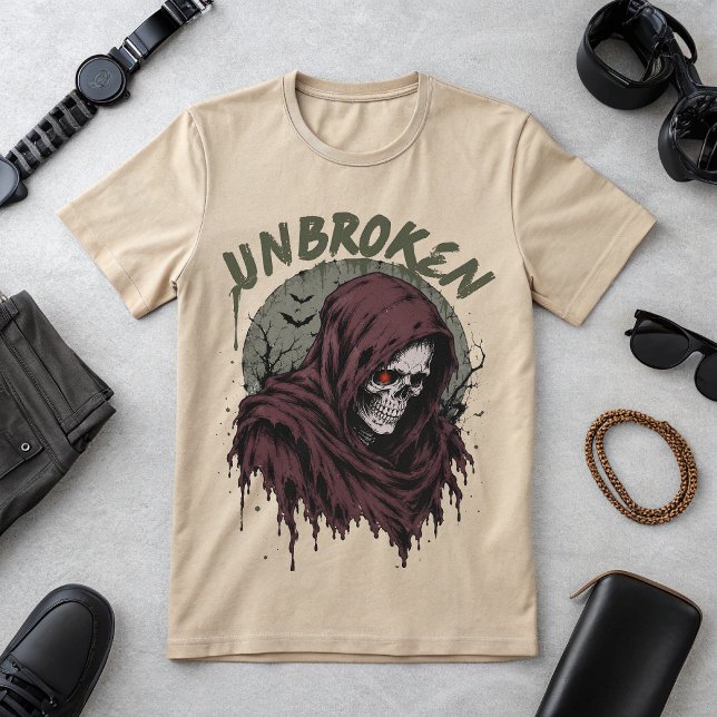 Camiseta Gráfica de Caveira do Ceifeiro Implacável (Criador carregado)