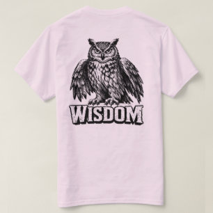 Camiseta Gráfica de Coruja “Sabedoria” – Conhecime