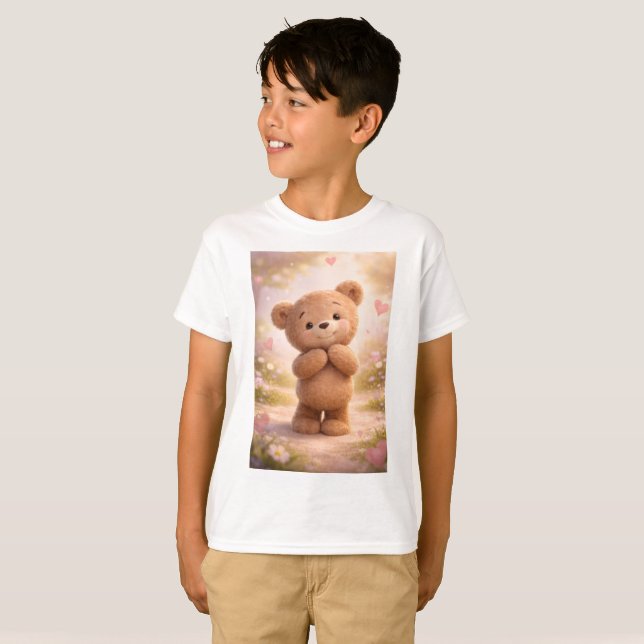 Camiseta Gráfica de Crianças Fofas | Mole e Divert (Frente Completa)