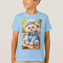 Camiseta Gráfica de Crianças Fofas | Suave e Diver