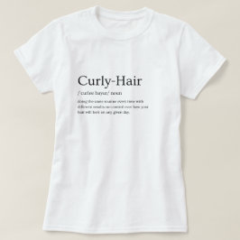 Camiseta Gráfica de Definição de Cabelo Crespo