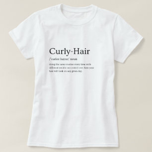 Camiseta Gráfica de Definição de Cabelo Crespo
