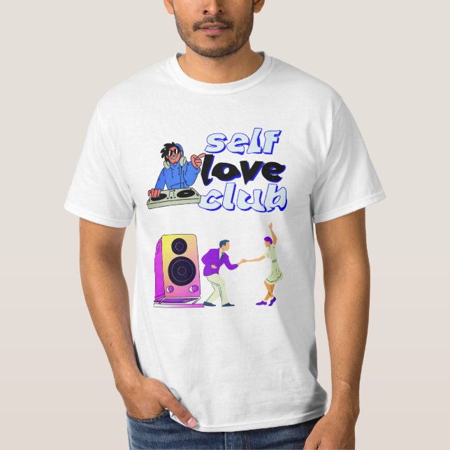 Camiseta Gráfica de DJ Self Love Club | Moda Music (Frente)