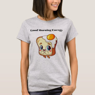 Camiseta Gráfica de Energia Boa Manhã