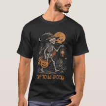 Camiseta Gráfica de Esqueleto de Halloween Assusta