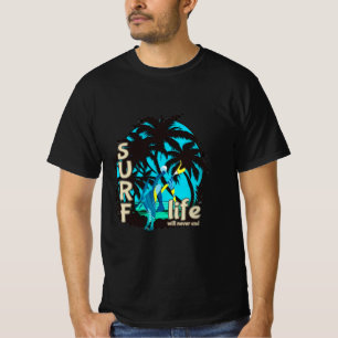 Camiseta Gráfica de Estilo Vintage Surf Crew Tropi