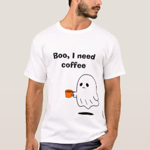 Camiseta Gráfica de Fantasma Divertido 'Buuu, Prec