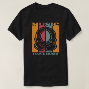 Camiseta Gráfica de Fones de Ouvido para Amantes d