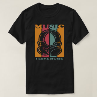 Camiseta Gráfica de Fones de Ouvido para Amantes d