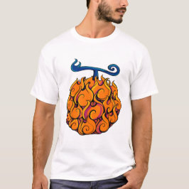 Camiseta Gráfica de Fruta de Chama Fruta Tropical