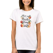 Camiseta Gráfica de Frutas de Verão Pêssegos Raíze