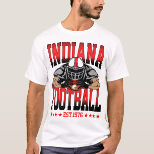 Camiseta Gráfica de Futebol Americano de Indiana